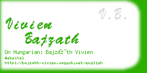 vivien bajzath business card